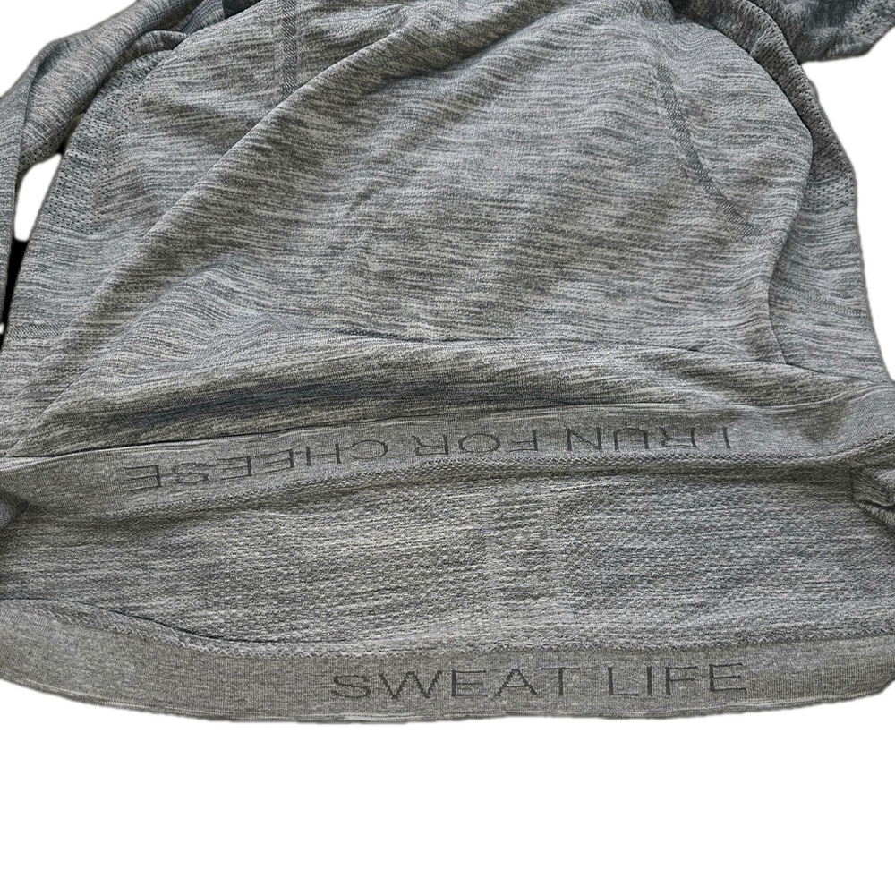 Lululemon Womens Shirt Medium Black Gray Swiftly Tech Relaxed - Picture 6 of 6